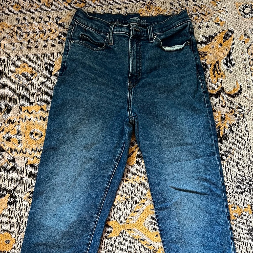 Old Navy Sky Hi Straight Extra High Rise Jeans size 8